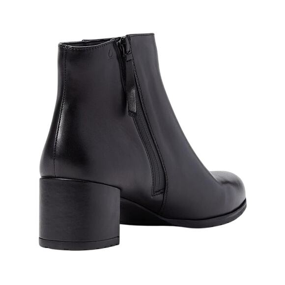 Naturalizer Womens Bay Bootie US 9 Wide EU 40 Black Leather Waterproof NWOB - Picture 3 of 13